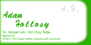 adam hollosy business card